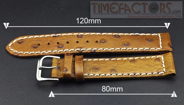 TIMEFACTORS CALF LEATHER OSTRICH GRAIN - Image 4